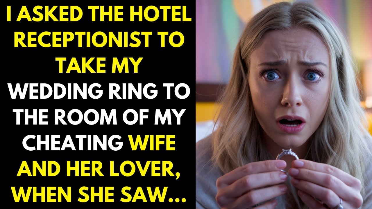 I ASKED THE HOTEL RECEPTIONIST TO TAKE MY WEDDING RING TO THE ROOM OF MY CHEATING WIFE AND HER LOVER