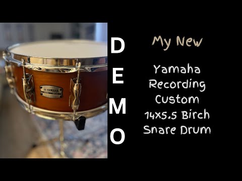 Yamaha Recording Custom Birch Snare Drum 14x5.5 - Demo