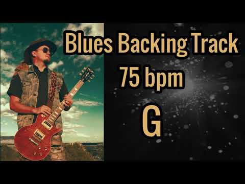 Blues Backing track 75 bpm Key of G