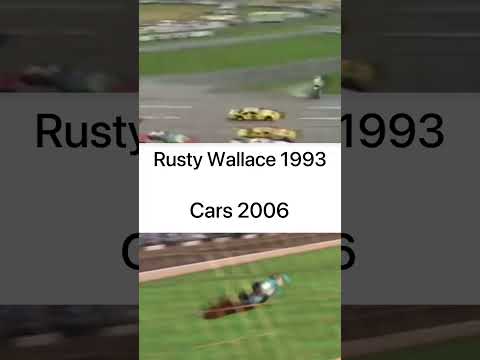 Rusty Wallace 1993 vs Cars 2006 #cars #king #nascar #edit #crash #fyp