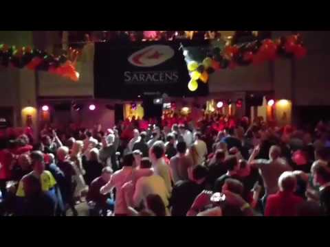 The BlackBeez Provide the Entertainment for the European Rugby Cup Winners!