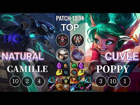 DMO Natural Camille vs HLE CuVee Poppy Top - KR Patch 10.14