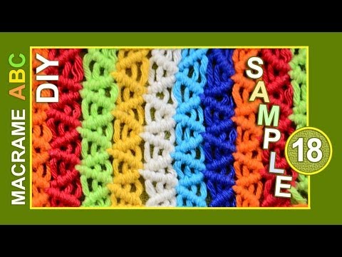 Macrame ABC pattern sample 17