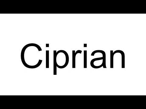 How to Pronounce Ciprian (Romanian)