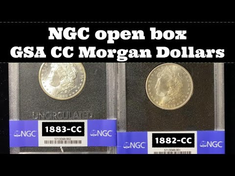 NGC open box coin grade results  - GSA Hoard Carson City Morgan Dollars