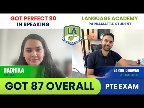 Radhika scored 87 in PTE | Tips & Strategies Revealed | Language Academy