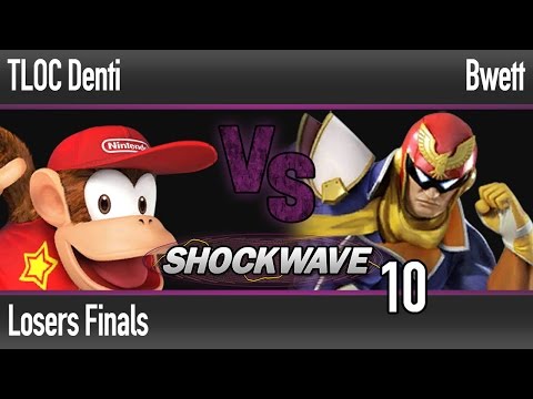 Shockwave 10 Smash Wii U - TLOC Denti (Diddy) vs Bwett (Falcon) - Losers Finals