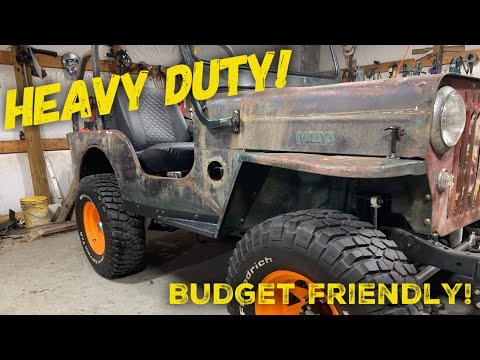 Willys Jeep Custom Rock Sliders!