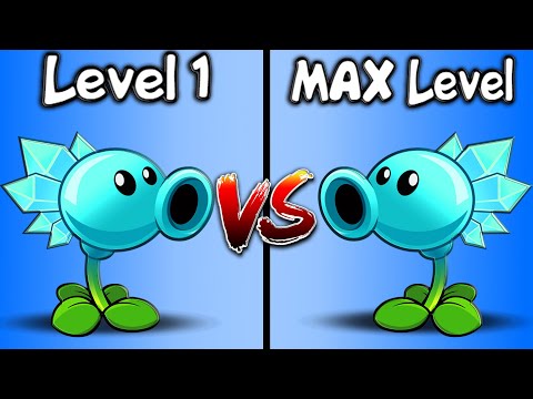 Snow Pea Level 1 vs MAX Level ► Plants vs. Zombies 2: It's About Time