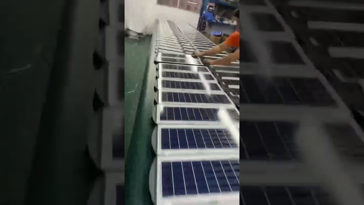 all in one solar LED street lights in production line #solar#streetlight #LEDlights#lighting#factory