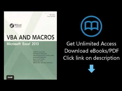 Download Excel 2013 VBA and Macros (MrExcel Library) PDF