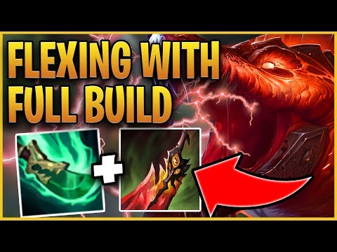 Flexing with FULL BUILD!!! I can't believe RENEKTON'S FULL BUILD is so strong!!! League of Legends