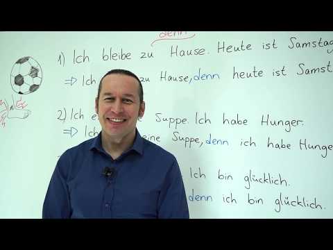 Almanca A2 INTENSIV Ders - 4 Almanca'da " denn " Bağlacı ve Almanca Cümlelerde Kullanımı, Örnekler