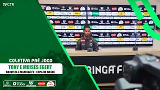 Coletiva pré-jogo - Tony e Moisés Egert - Boavista x Maringá FC 2ª Fase Copa do Brasil 2026