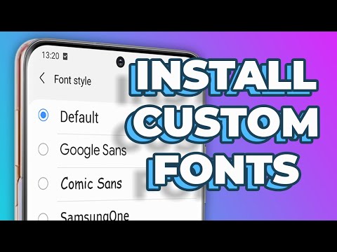 How to install CUSTOM FONTS in any Samsung Galaxy device - Works in One UI 5.1