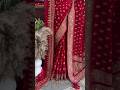 Red Color Latest Banarasi Saree With Dupatta For Wedding Reception Party For Bridal Wedding Saree