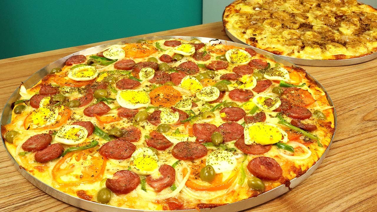 VOCÊ NÃO VAI MAIS COMPRAR PIZZA DEPOIS DESTA RECEITA !! PIZZA CASEIRA FÁCIL COM MASSA PROFISIONAL !
