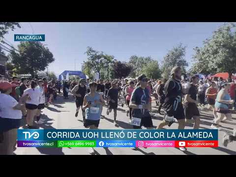 En Rancagua, Corrida UOH llenó de colores la Alameda
