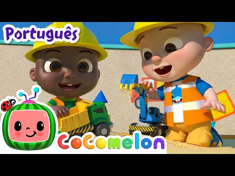 Capa de Cocomelon em Português | Os veículos de construção | Desenhos Animados e Músicas Infantis