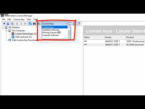 Lizenzierung Siemens TIA-Portal