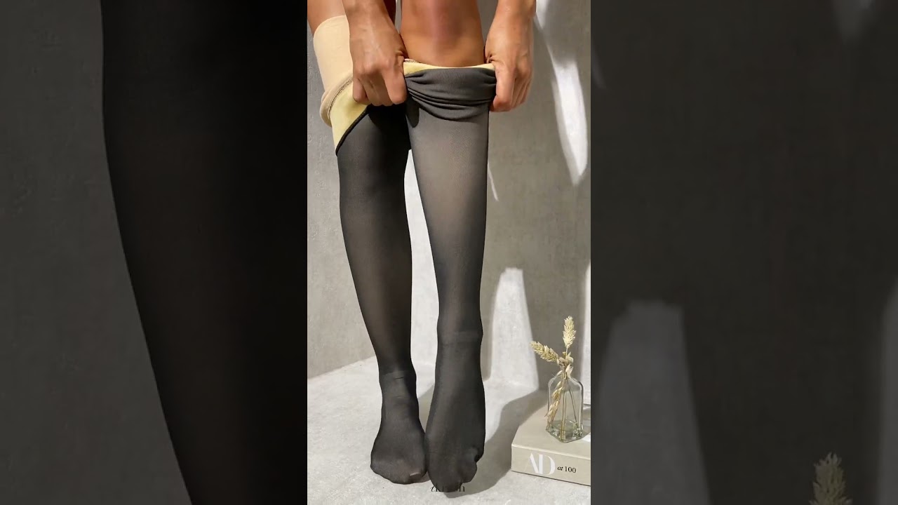 Warmth & Style: Elora Winter Tights Fleece Lined Pantyhose Leggings