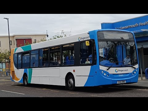 Stagecoach NE E300 27632 Leaves Wheatsheaf Depot On The E6