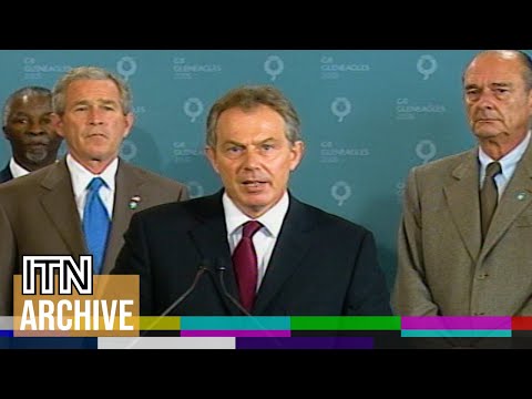 7/7 London Bombings | Tony Blair and George Bush React to News of Attacks (2005)