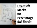 How to Calculate Percentage of your Marks of Exam (Hindi) | Exam Result ke percentage nikalna sikhe