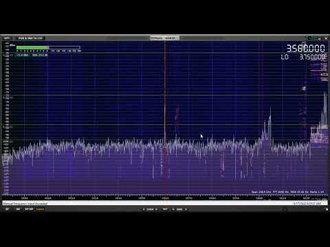 Noise level measurements, 80m CW band 17 Mar 2022