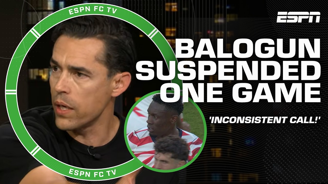 RED CARD CONTROVERSY 😦 Folarin Balogun's red card has Herculez Gomez LIVID | ESPN FC