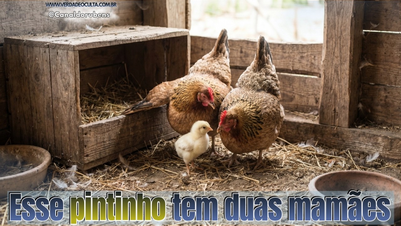 Esse pintinho tem duas mamães