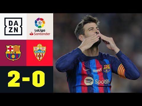 Dembélé zaubert, Lewy vergibt Elfer & Piqué nimmt Abschied: Barcelona - Almeria 2:0 | LaLiga | DAZN