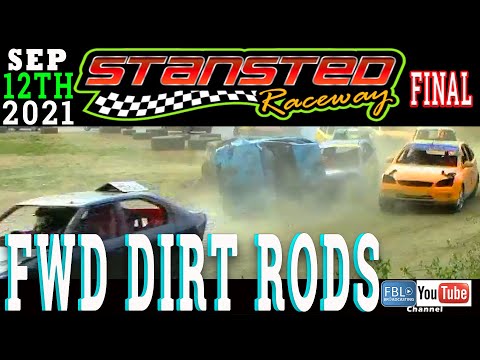 Stansted Raceway. FWD DIRT RODS. FINAL 12th September 2021. Stock car. Banger racing.