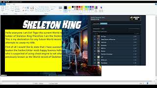 Skeleton King WORLD RECORD Statement 2021 December 28