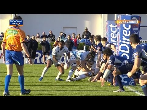 Nikola Matawalu picks & drives for go ahead try - Leinster v Glasgow Warriors 11th May 2013