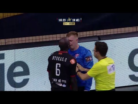 Handball Fight Moment 🔥 Olivier Nyokas 🔥 Ivan Matskevich 🔥 HC Vardar vs HC Meshkov Brest 🔥 22.9.2022