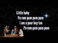 LITTLE DRUMMER BOY - Instrumental with lyrics