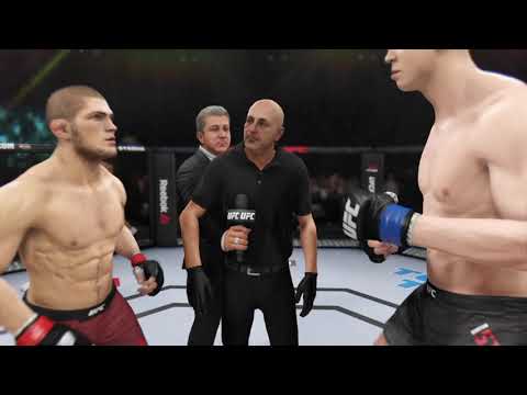 Khabib Nurmagomedov vs Stefan Struve UFC 3 Simulation (AI)