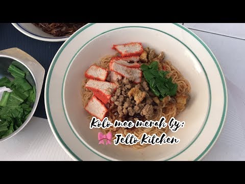 Kolo Mee Merah - non halal | from start to finish | Sarawak Food