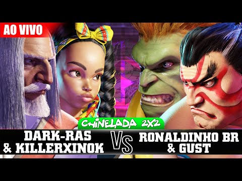 🔴 STREET FIGHTER 6: TORNEIO CHINELADA 2X2 (DARK-RAS & KILLERXINOK vs RONALDINHO BR & GUST)