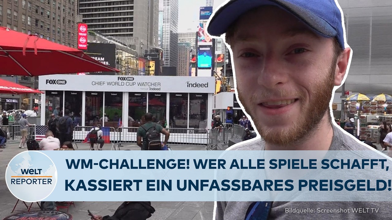 NEW YORK: Verrückte WM-Challenge! 104 Spiele ohne Pause – dafür gibt es ein unfassbares Preisgeld!