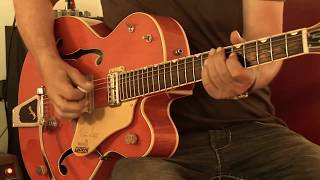 Video thumbnail for 2014 Gretsch G6120SSLVO Brian Setzer Nashville Vintage Orange by GregsGuitars