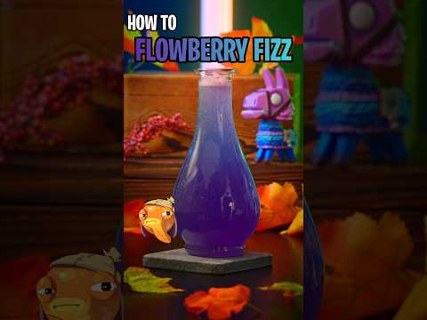 How To Make The Flowberry Fizz | Fortnite Cocktail #flowberryfizz #fortnite #sincitybartender