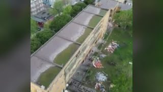 La demolizione dell'ex colonia Enel: le immagini dal drone prima e dopo l'intervento