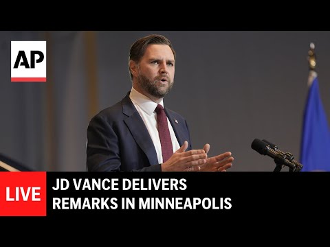 LIVE: JD Vance delivers remarks in Minneapolis