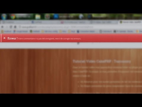 Tutoriel PHP Système d alerte
