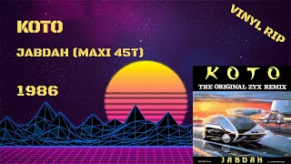 Koto – Jabdah (1986) (Maxi 45T)