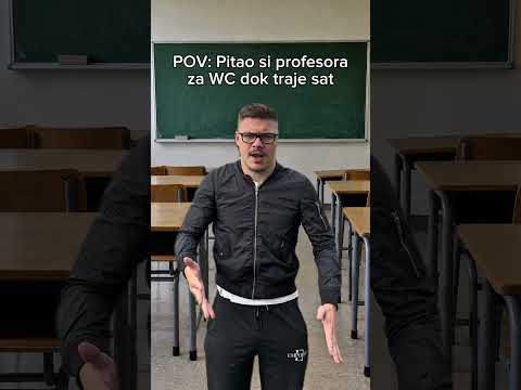 POV: Pitao si profesora za WC dok traje sat🚽🏫 #balkan #pabstv