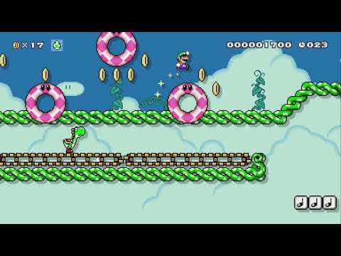 The Biggest Race of Yoshi's Life by Panoots - Super Mario Maker 2 - No Commentary 1bv