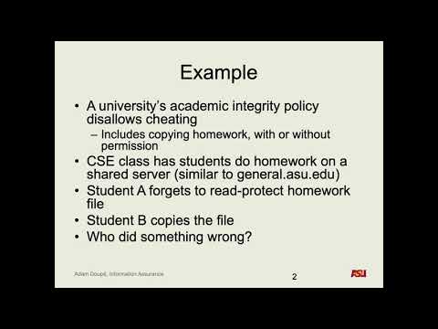 CSE 365 S20: 1-23-20 "Access Control pt. 1"